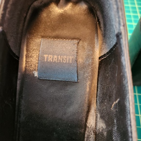 Transit black leather heeled loafers - Picture 5 of 7